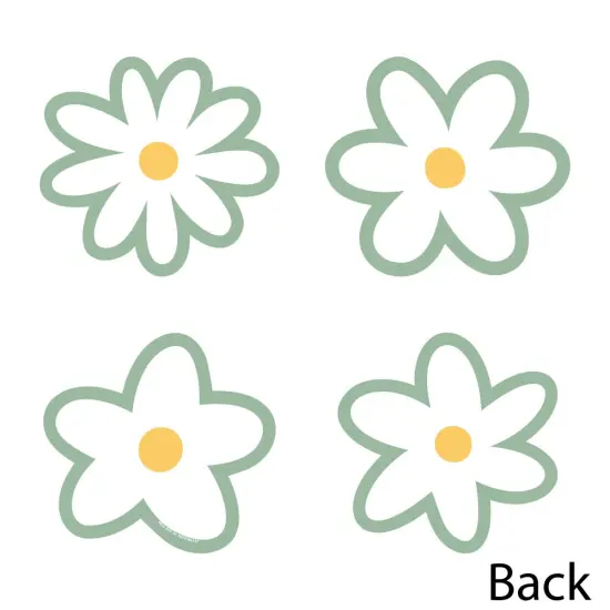 Big Dot of Happiness Sage Green Daisy Flowers - Decorations DIY Floral Party Essentials - Set of 20 {4}