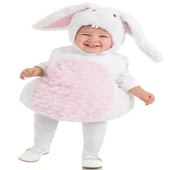 The Costume Center White and Pink Rabbit Unisex Toddler Fancy Dress Costume - Large {1}