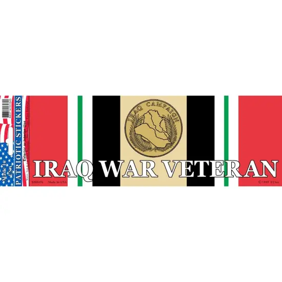 EagleEmblems BM0476 Sticker-Iraq War,SVC.Ribb and Medal (3.5x10'') {1}