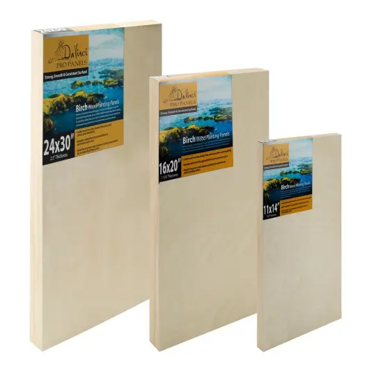 Da Vinci Pro Birch Wood Panel 1-5/8Deep - Fine Textured, Warp Resistant, Lightweight & Rigid &ndash; Perfect for Mounting Sanded Pastel or Watercolor Paper, Linen or Canvas {2}