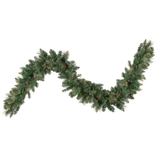 Northlight 9' x 10" Yorkshire Pine Artificial Christmas Garland - Unlit Green {1}