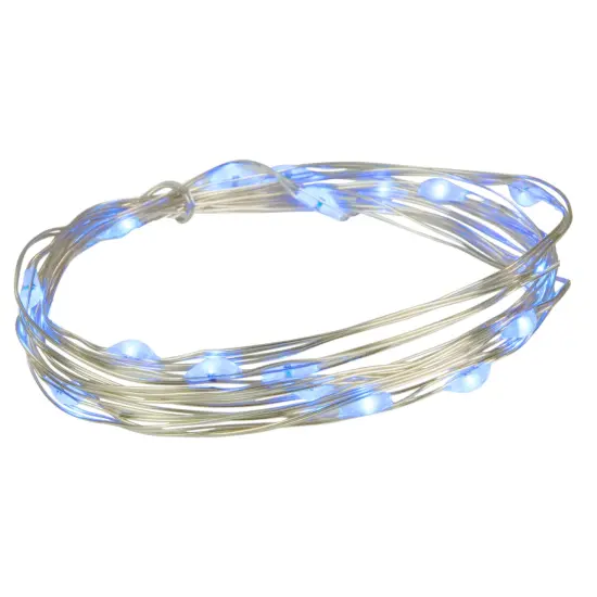 Northlight LED Micro Fairy Christmas Lights - Blue - 6ft Copper Wire - 20ct {3}