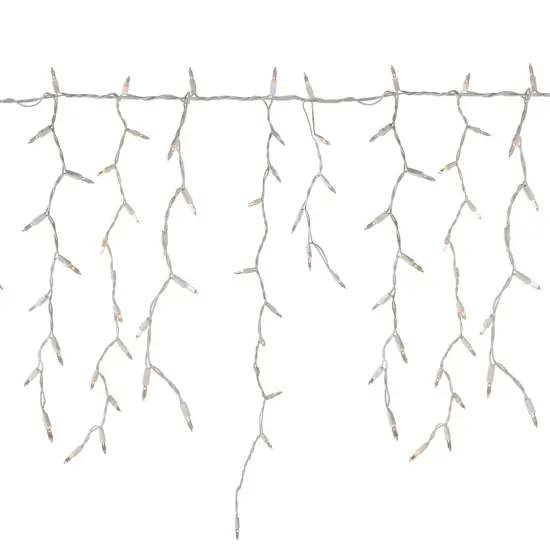 Northlight Mini Icicle Christmas Lights - Clear - 9.5' White Wire - 300ct {3}