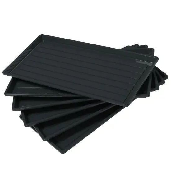 Boot and Shoe Household Utility Tray, Black (Case of 6) {1}