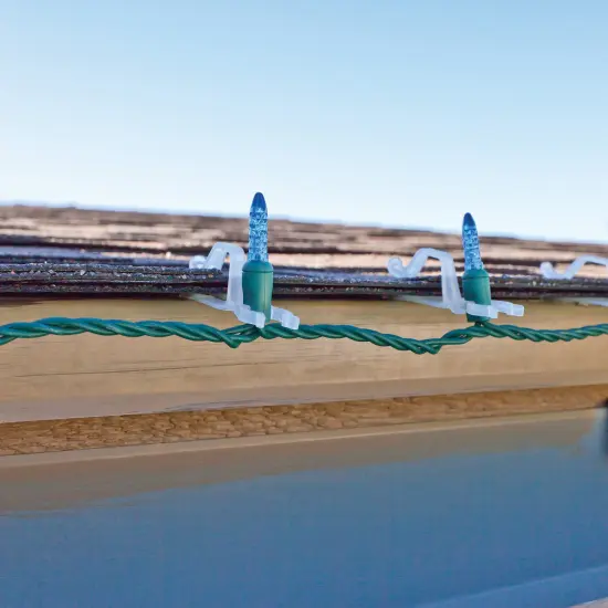 Simple Living 1000ct Clear Gutter and Shingle Christmas Light Clips {3}
