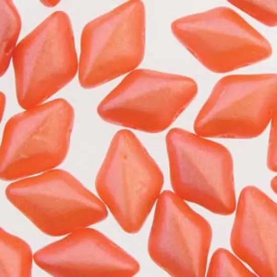 GemDuo 2-Hole Diamond Shaped Bead, Tutti Frutti Cantelope, 50 grams {1}