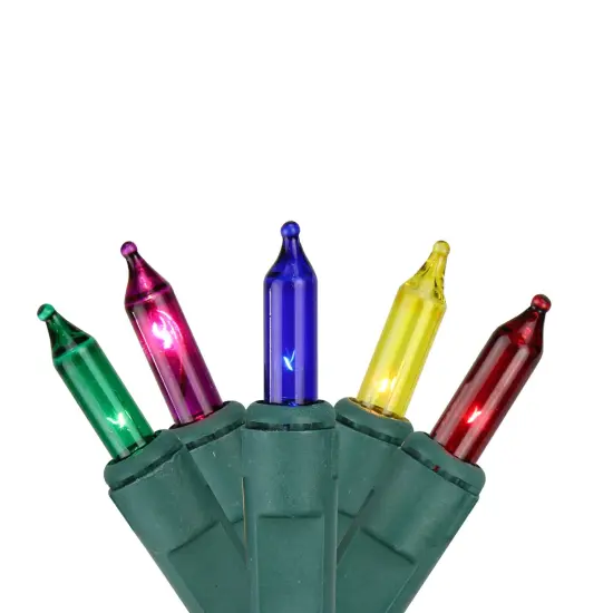 Northlight Mini Net Style Christmas Lights - 4' x 6' - Multicolor - Green Wire {3}