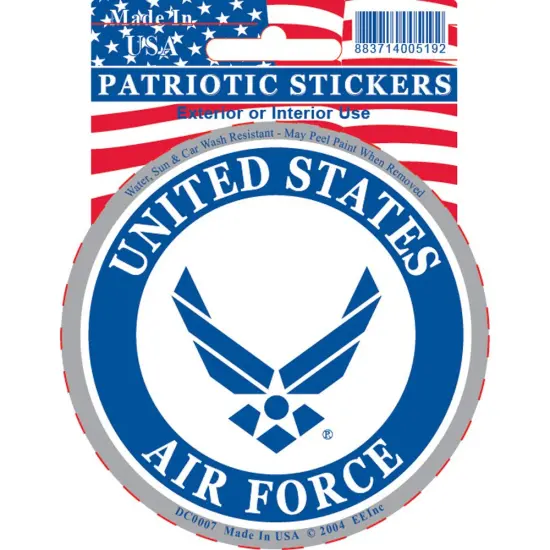 United States Air Force Logo Sticker 3-1/4" {1}