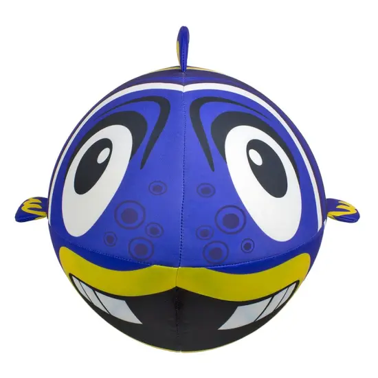 Swim Central Inflatable Fish Beach Ball - 27" - Blue and Yellow {3}