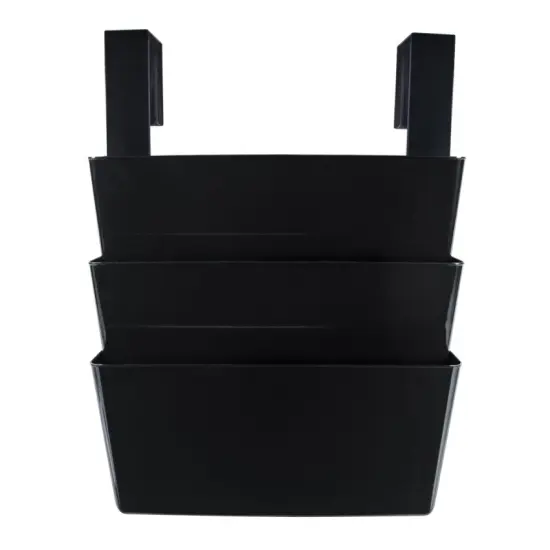 Storex Letter Sized Wall File 3 pack Set with Partition Hangers (Case of 6 Sets) {1}