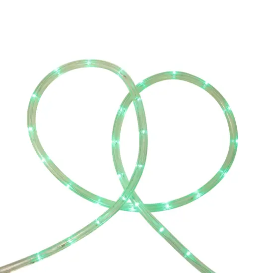 Northlight Flexible Incandescent Outdoor Christmas Rope Light - Green - 18' Clear Wire {3}