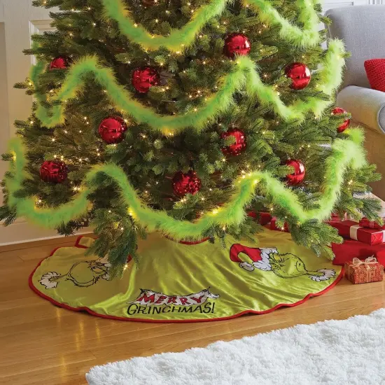 Enesco Enesco The Grinch Hooded Christmas Tree Skirt Green {3}