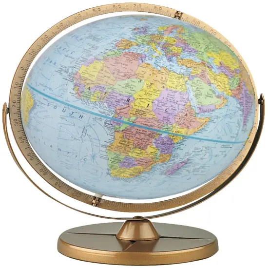 Pioneer 12" Diameter Blue Ocean World Globe with Full Meridian {1}