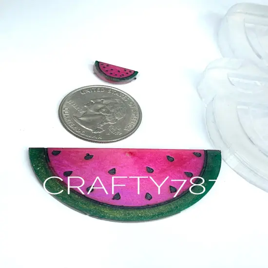 Watermelon Dangle Earring Silicone Mold(C6) {2}