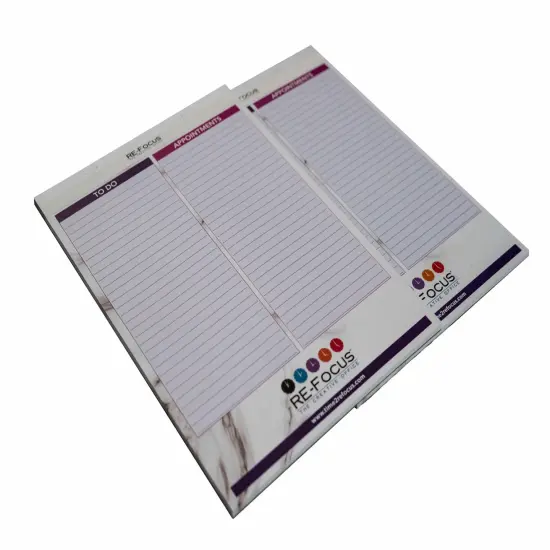 RE-FOCUS THE CREATIVE OFFICE, Professional To do and Appointment list pad, Legal size, 2 pack, 30 sheets each Pink {3}
