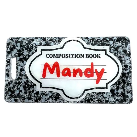 Oreo Magic Composition Notebook Holographic Shaped Pixie for Poxy Chunky Glitter Mix {2}