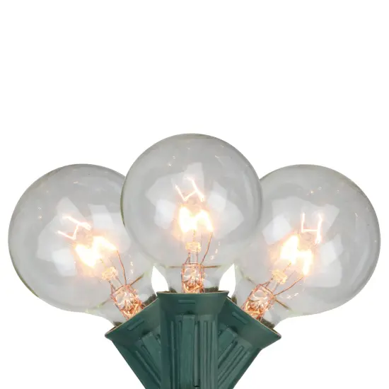 Northlight G50 Globe Christmas String Lights - Clear - 9' Green Wire - 10ct {3}