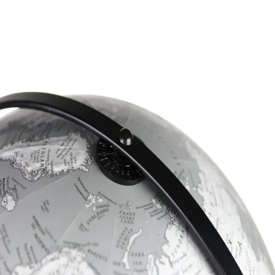 Willston 16&Prime; Grey Color Raised Relief Floor World Globe-Designer Series {4}