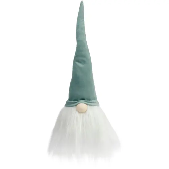 Northlight Gnome Head with Beard Christmas Decoration - 15" - Green and White {1}