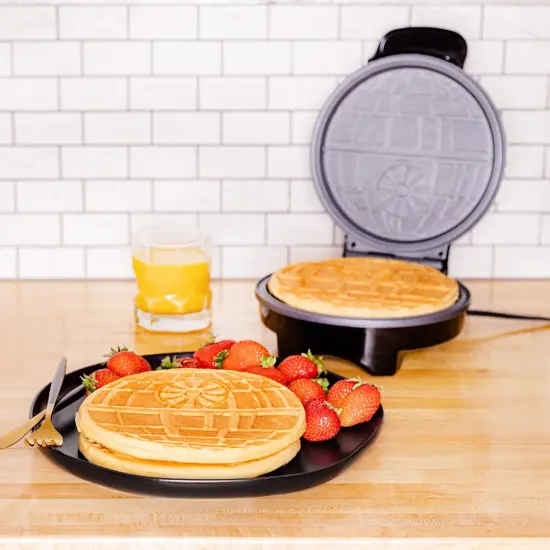 Uncanny Brands Star Wars Halo Death Star Waffle Maker {3}