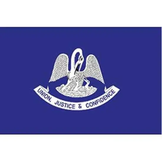 Louisiana Flag On Stick 4" x 6" {1}