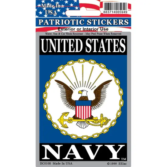 United States Navy Sticker 2-3/4"X4" {1}