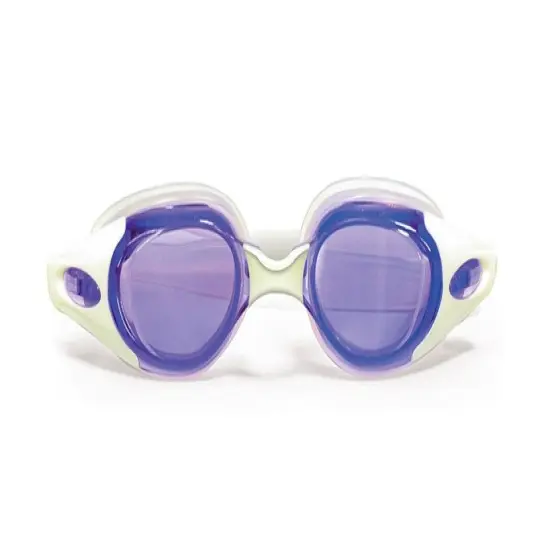 Swim Central 7" Purple and White Advanced Pro Goggles Swimming Pool Accessory for Adults {1}