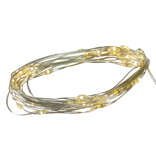 Hofert LED Multi-Function Curtain Christmas Lights - 4' x 8' - Warm White Lights {3}