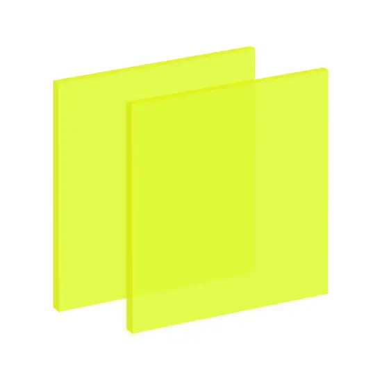 Fluorescent Green Cast Acrylic Gloss 1/8" (5" x 10") {1}
