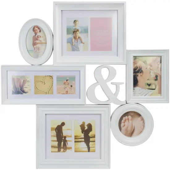 Northlight Multi-Sized Photo Collage Picture Frame - 27.75" - White {1}