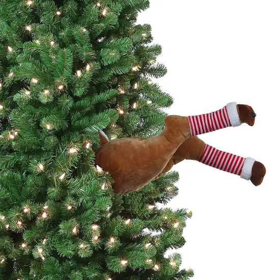 Mr. Christmas Mr. Christmas Animated Kicking Reindeer Legs Tree Decoration Brown {1}