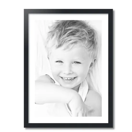 ArtToFrames 22x30" Matted Picture Frame with 18x26" Single Mat Photo Opening Framed in 1.25" Black and 2" Mat (FWM-3926-22x30) {4}