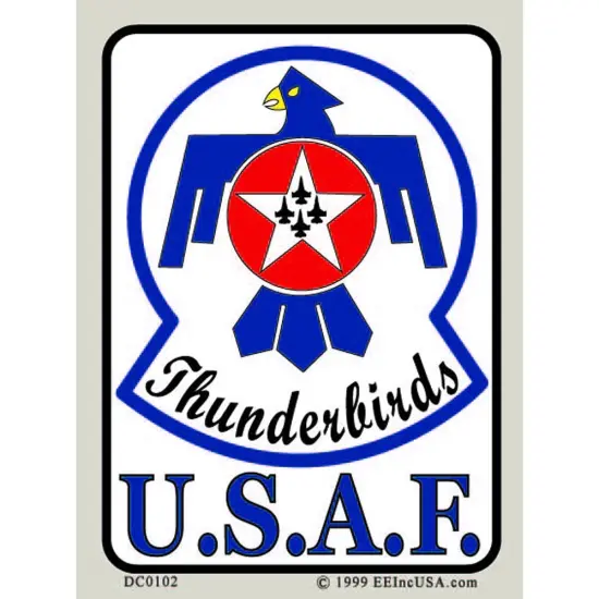 U.S. Air Force Thunderbirds Sticker 2-3/4"X4" {1}