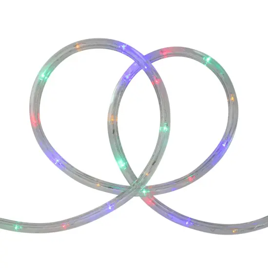 Northlight Flexible LED Outdoor Christmas Rope Light - Multi Color - 100' Clear Wire {4}