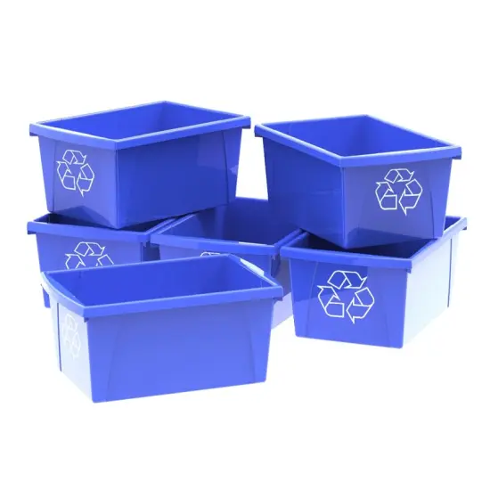 5.5 Gallon (21L) Recycle Bin, (Case of 6) {1}