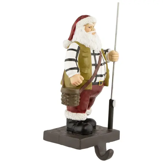 Northlight 8.5" Rustic Fisherman Santa Christmas Stocking Holder White {3}