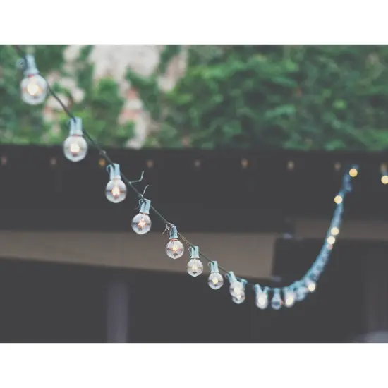 Northlight G50 Globe Christmas String Lights - Frosted White - 9' Green Wire - 10ct {1}