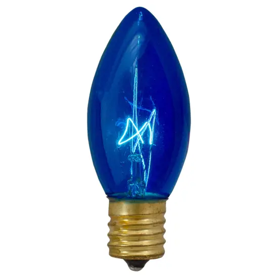 Northlight C9 Transparent Christmas Replacement Bulbs - Blue - 4ct {1}