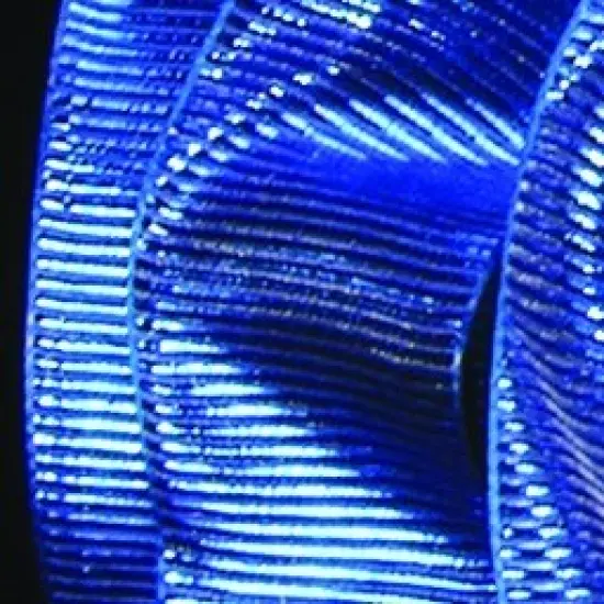 The Ribbon People Blue Metallic Grosgrain Wired Craft Ribbon 1.5" x 27 Yards {1}