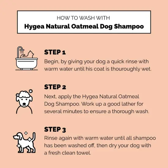 Hygea Natural Sensitive Skin Pet Shampoo, 16 oz {4}