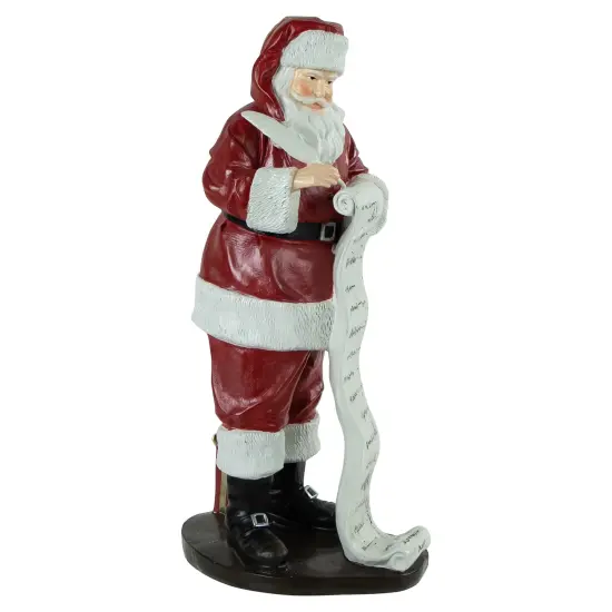 Northlight Santa Claus with Naughty or Nice List Christmas Figure - 14" Red {3}