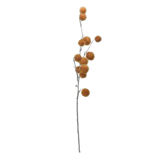 Napco 31" Golden Orange Pom Pom Artificial Christmas Spray {3}