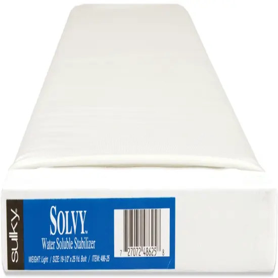 Sulky Solvy Water-Soluble Stabilizer-White 19.75"X25yd {1}