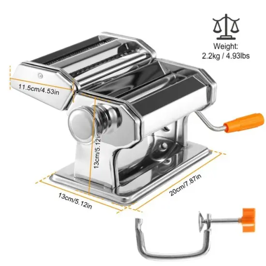 Pasta Maker Roller Machine Fettuccine Noodle Maker {5}