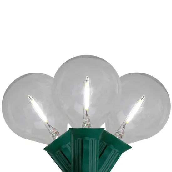Northlight LED G50 Globe Christmas String Lights - Pure White - 10' Green Wire - 10ct {1}