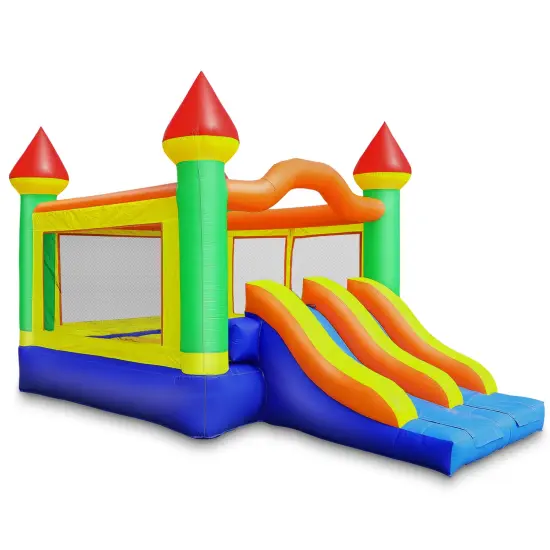 Cloud 9 Commercial Grade Mega Party Bouncer Double Slide Castle Bounce House - 100% PVC 22' x 15' Bouncer - Inflatable Only {1}