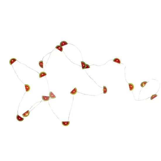 Northlight LED Watermelon Fairy Lights - Warm White - 2.75' Silver Wire - 10ct Red {5}