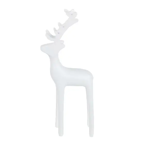 Northlight Solid Petite Reindeer Christmas Decoration - 8.25" - White {1}