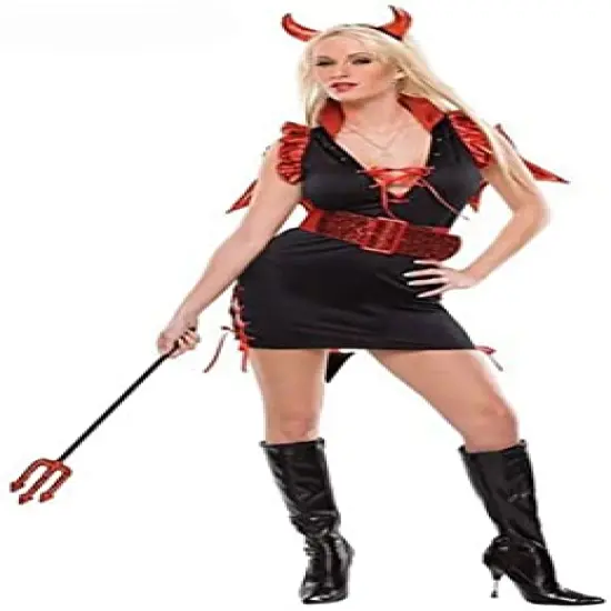 Rubies Red and Black Lady Lucifer Halloween Costume - Small/Med {1}