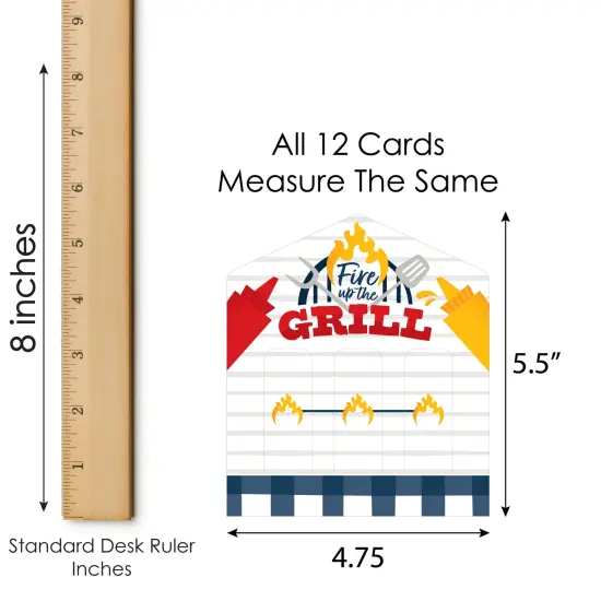 Big Dot of Happiness Fire Up the Grill - Summer BBQ Picnic Party Game Pickle Cards - Pull Tabs 3-in-a-Row - Set of 12 {7}
